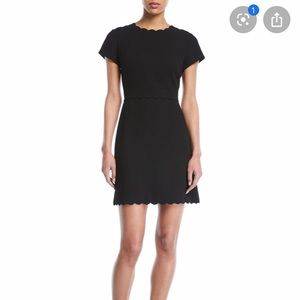 Club Monaco - Santina Scalloped Dress - Black - 8
